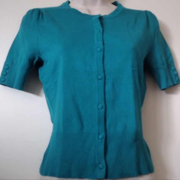 button down front sweater top - Picture 8 of 8